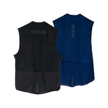 Load image into Gallery viewer, Windproof Reversible Gilet: Black / Blue (Men's) *XS & S only*