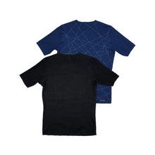 Load image into Gallery viewer, Reversible Base Layer: Black / Blue Random Lines (Men's) *XS & S only*