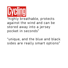 Load image into Gallery viewer, Windproof Reversible Gilet: Black / Blue (Men's) *XS & S only*