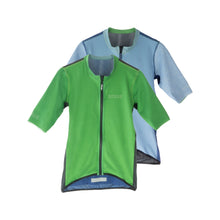 Load image into Gallery viewer, Slim Fit Reversible Jersey: Green / Light Blue (Men's)