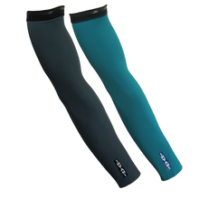 Load image into Gallery viewer, Reversible Arm Warmers: Grey / Teal