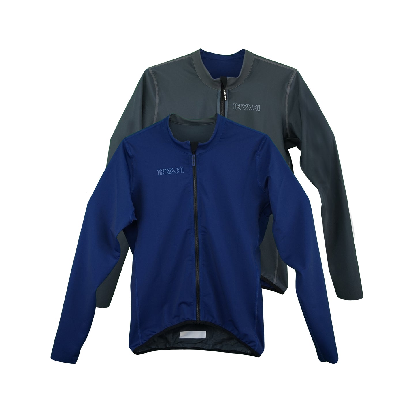 Reversible Slim Fit Long Sleeve Jersey: Blue / Grey (Men's)