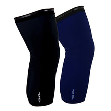 Load image into Gallery viewer, Reversible Knee Warmers: Black / Blue (Women&#39;s)
