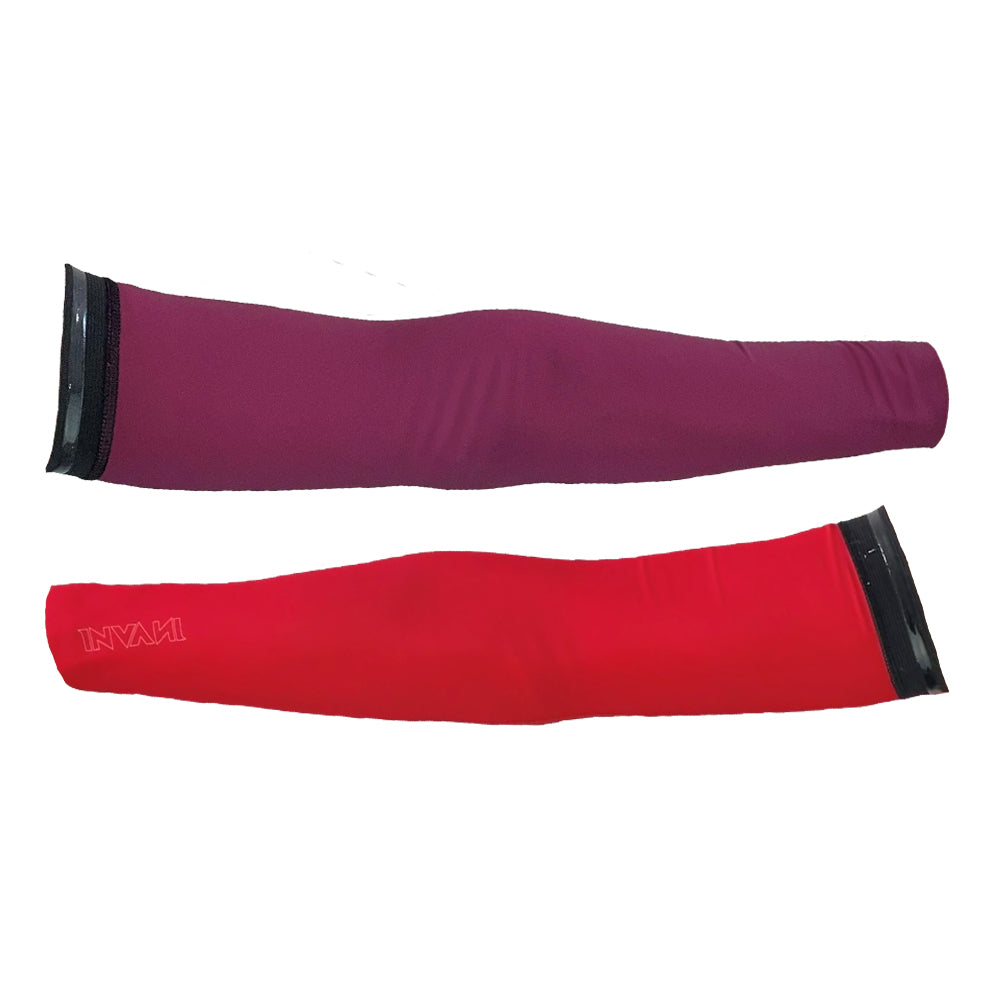 Reversible Arm Warmers: Red / Burgundy (Men's)